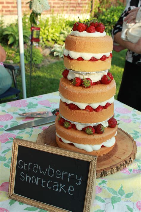 Strawberry Shortcake Naked Cake Recipe