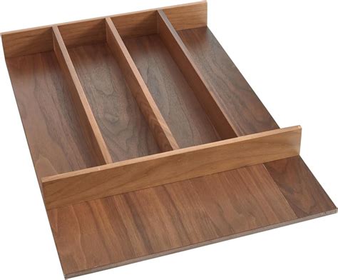 amazoncom rev  shelf walnut trim  fit shallow utensil drawer