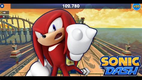 Sonic Dash (Knuckles Gameplay) - YouTube