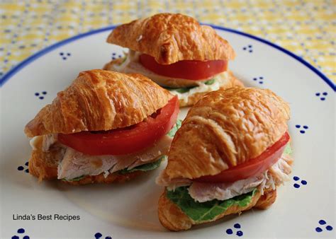 Mini Tomato Chicken Croissant Sandwiches Recipe