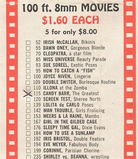 Candy Barr: Candy Barr the Greatest $1.60 100 Ft. 8mm Movie