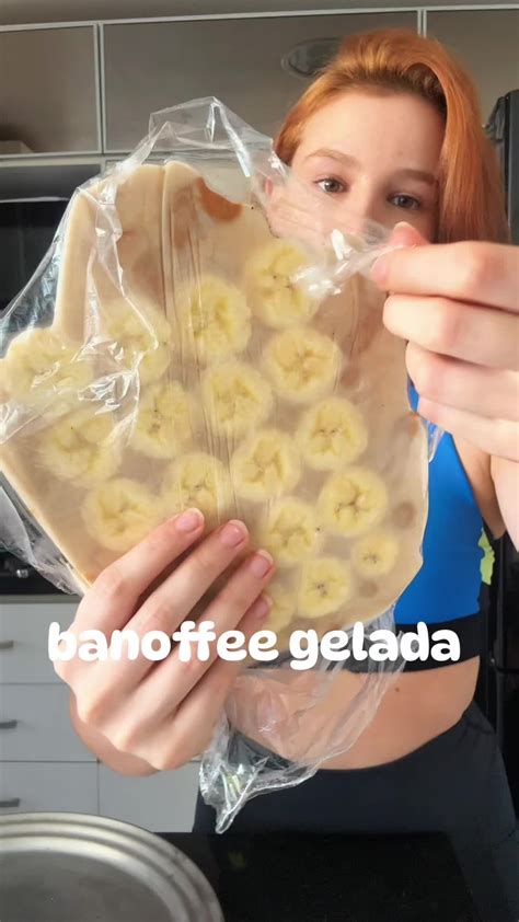 receita de banoffee gelada refrescante  saudavel tiktok