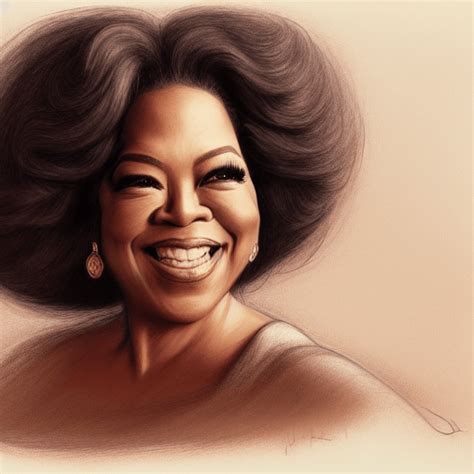 Milt Kahl Pencil Sketch of Oprah Winfrey · Creative Fabrica