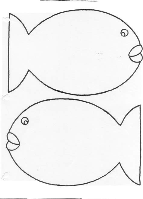 Rainbow Fish Scale Template