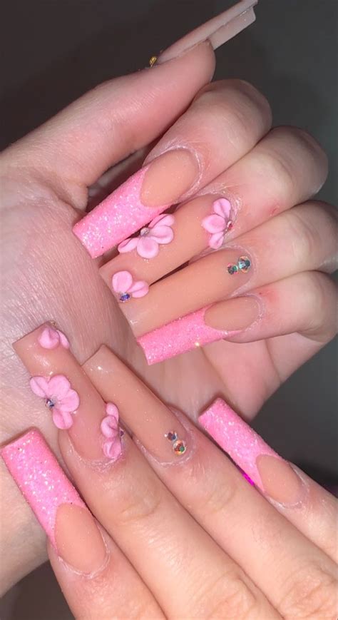 Long Pink Nails | Pink nails, Nails, Pink