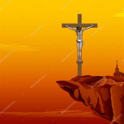 Иисус Христос на кресте Stock Vector by ©vectomart 9320114