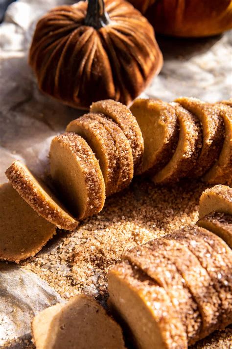 Spiced Pumpkin Shortbread Cookies. - Half Baked Harvest