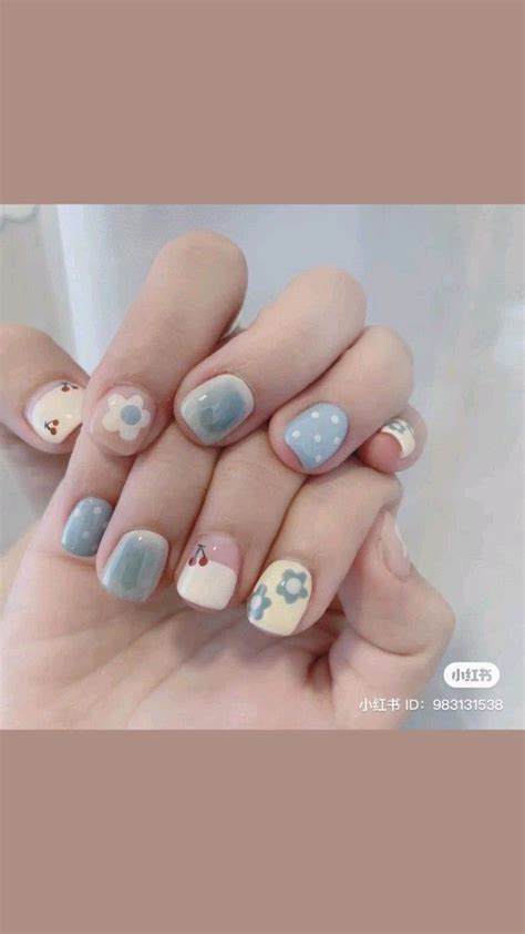 (๑♡∀♡๑) | Дизайнерские ногти, Красивые ногти, Простой маникюр