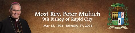 Bishop Peter M. Muhich funeral services announced - Diocese of Rapid City