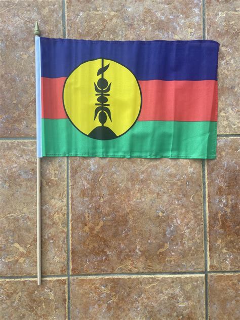 New Caledonia/Kanak large hand flag - World Flag Shop