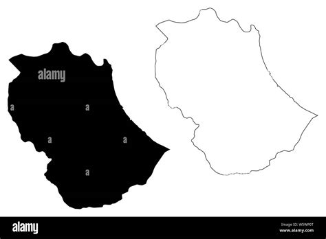 Gabes Governorate (Governorates of Tunisia, Republic of Tunisia) map vector illustration ...