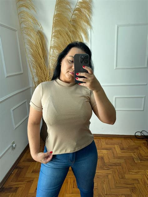 Blusa Manguinha Canelado Algodão | BY JACK PIMENTA