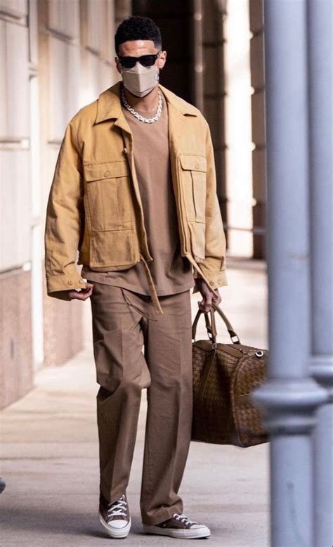 Devin Booker | Mens outfits, Winter outfits men, Black men fashion casual