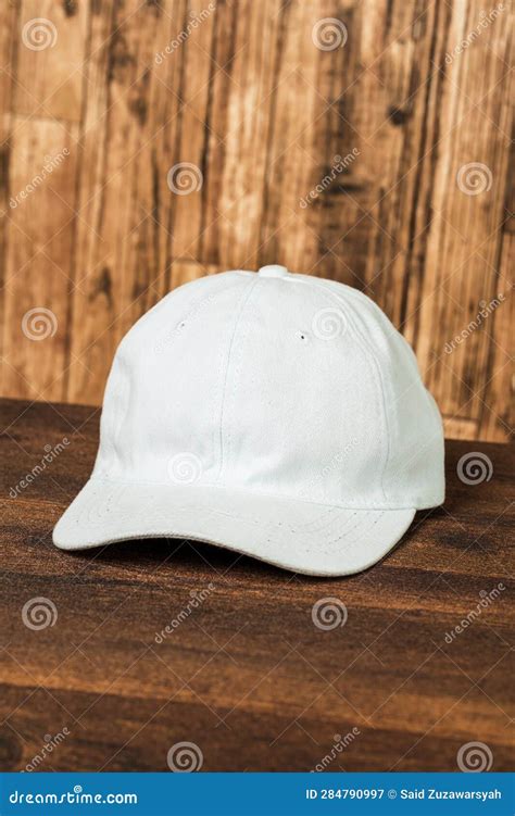 Professionally Designed, the Mockup Features a White Blank Hat Arranged ...