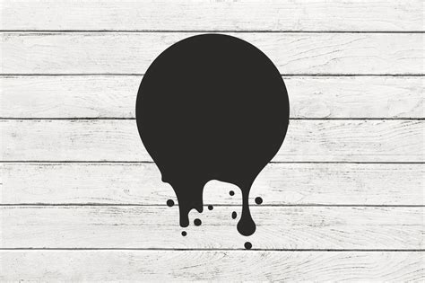 Dripping Circle SVG, Dripping SVG PNG, Image Clipart Shirt, Dripping