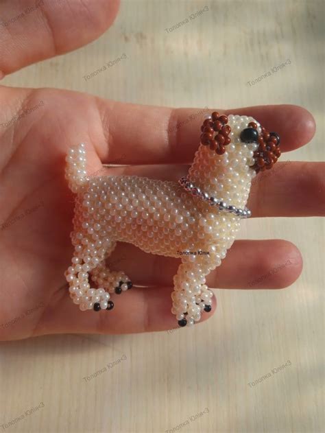 Мопс моя робота! | Beaded animals, Beaded crafts, Bead art