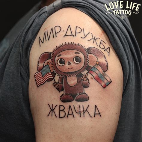 Тату чебурашка (75 фото)