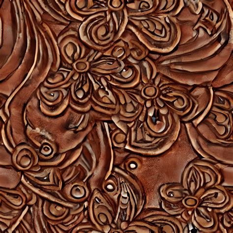 Tooled Leather Seamless Intricate Detail · Creative Fabrica