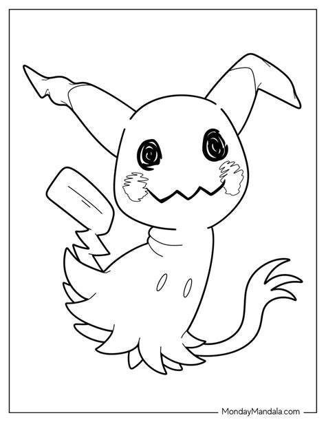 20 Mimikyu Coloring Pages (Free PDF Printables)