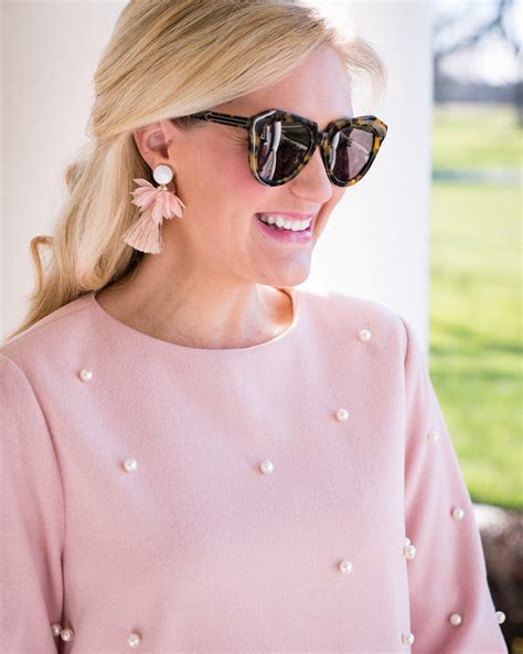 Pink Pearl Dress + Pom Pom Slides - The Broke Brooke