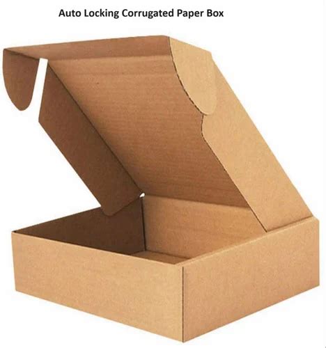 auto locking corrugated paper box  piece cartoon boxes  pune