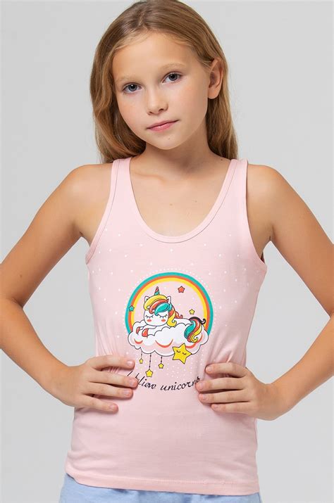 Майка для девочки Baykar 6632404 мультиколор купить оптом в HappyWear.ru