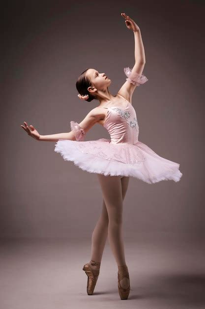 ballerina young graceful girl teen ballet dancer dressed  ballet