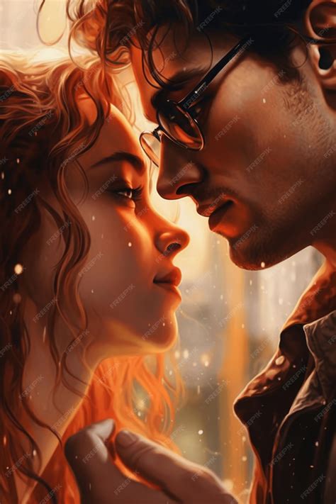 Premium Photo | A man and woman looking at each other with the word ...