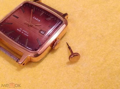 часов Заря СССР позолота Заводная головка hands of the vintage clock ...