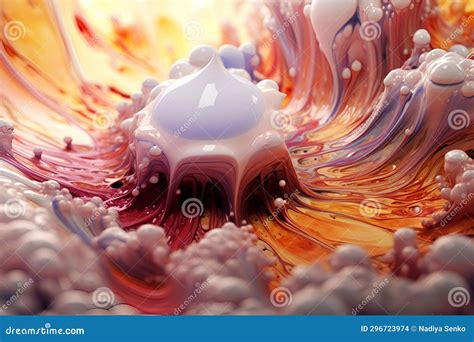 macro fluid  core  pastel colors stock illustration