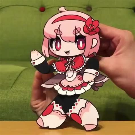 Wasu on Instagram: “🌸#paperpuppet #papercraft #art” - )
