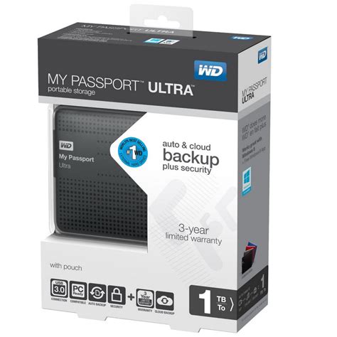 WD My Passport Ultra 1TB 2.5" USB 3.0 Negro |PcComponentes