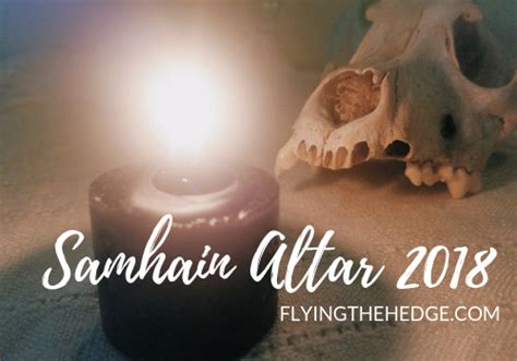 Flying the Hedge: Samhain Altar 2018