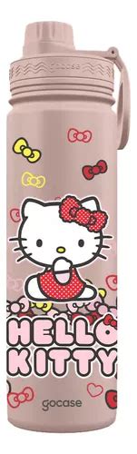 Garrafa Termica Hello Kitty - Garrafa Térmica Gocase Fresh 650ml Hello Kitty Laço Colorido Cor Rosa ...