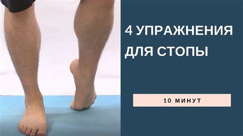 4 упражнения для стопы - YouTube
