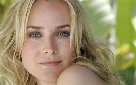 blonde, actress, monochrome, model, women, closeup, Diane Kruger, face