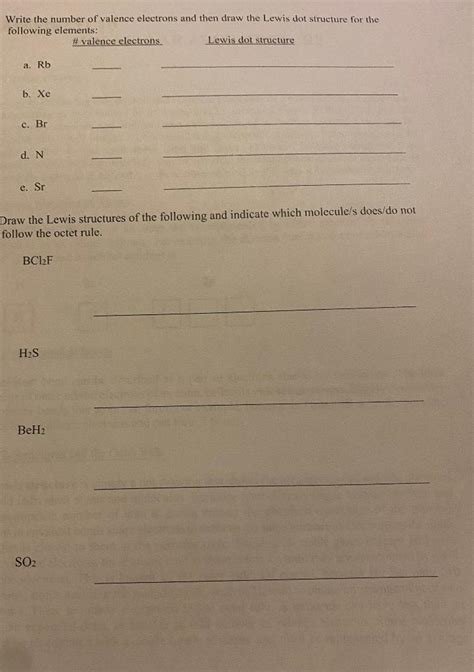 Solved ii) Write the total number of electrons and then the | Chegg.com 