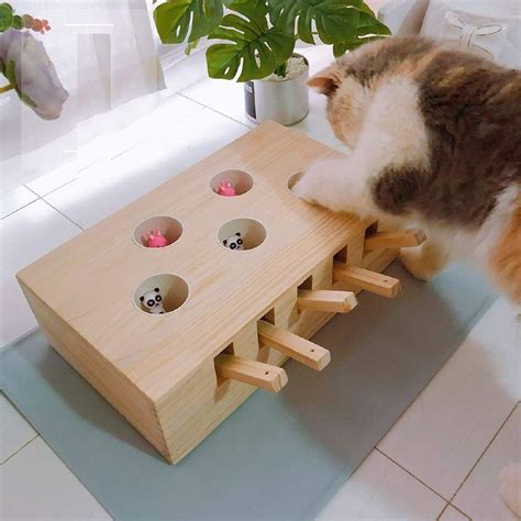 Интерактивная игра-ловушка для котов | Wooden puzzle box, Wooden ...
