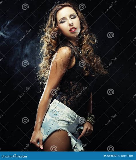 Young striptease dancer stock image. Image of emotional - 32888391