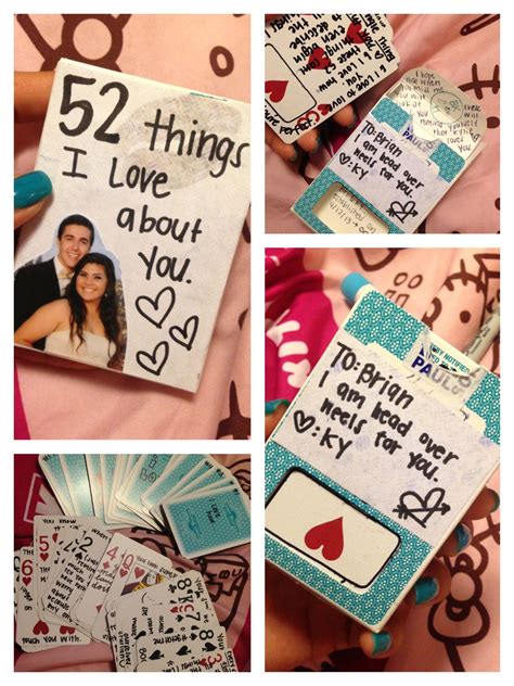 52 things I love about you. I made this for my boyfriend before we ...