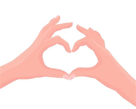 hands showing heart shape gesture love romantic relationship concept