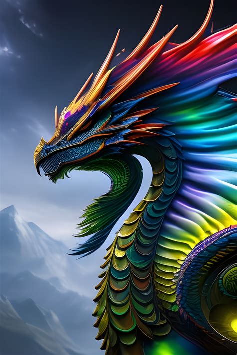 Rainbow Dragon : r/nightcafe