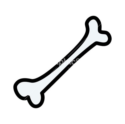 cartoon bone vector cartoon illustration stock image