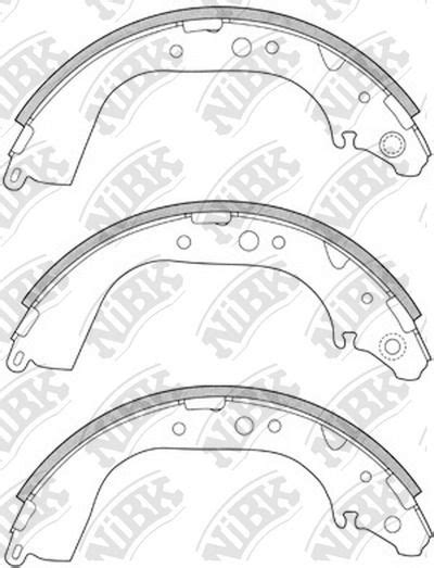 Купить NiBK FN2305 Колодки Тормозные Барабанные. Фотографии, вес ...