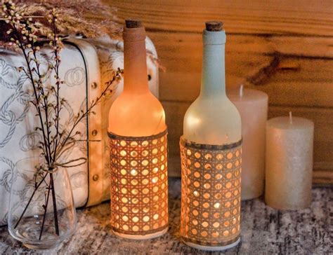 Светильник-бутылка ЛУННЫЙ СВЕТ, 10 теплых белых LED-ламп, 28 см на ...