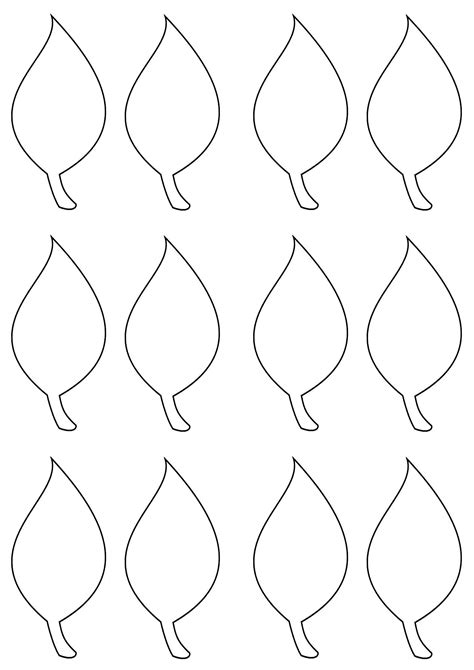 Printable Leaf Templates for DIY Crafts