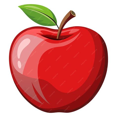 apple clipart vector illustration premium ai generated vector