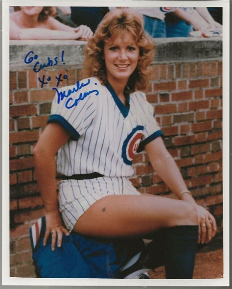Chicago Cubs Ballgirl Marla Collins Autograph Auto 8X10 Photo | #3379931486