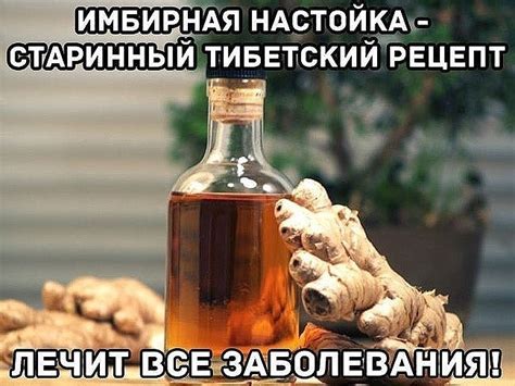 ИМБИРНАЯ НАСТОЙКА - СТАРИННЫЙ ТИБЕТСКИЙ РЕЦЕПТ