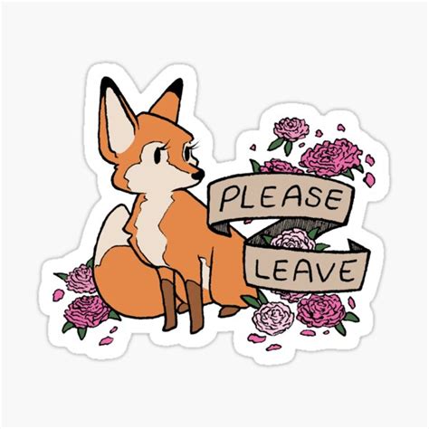 leave sticker  sale  eglads redbubble